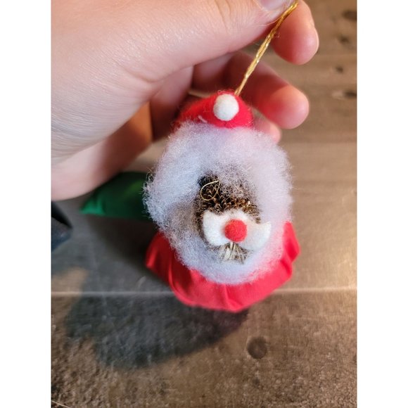 Pinecone stuffed Santa toy sack ornament Xmas - Picture 2 of 5